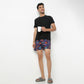Regular Fit Printed Above Knee Mid Rise Shorts
