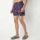 Regular Fit Printed Above Knee Mid Rise Shorts