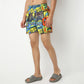 Regular Fit Printed Above Knee Mid Rise Shorts