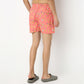 Regular Fit Printed Above Knee Mid Rise Shorts