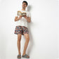 Regular Fit Printed Above Knee Mid Rise Shorts