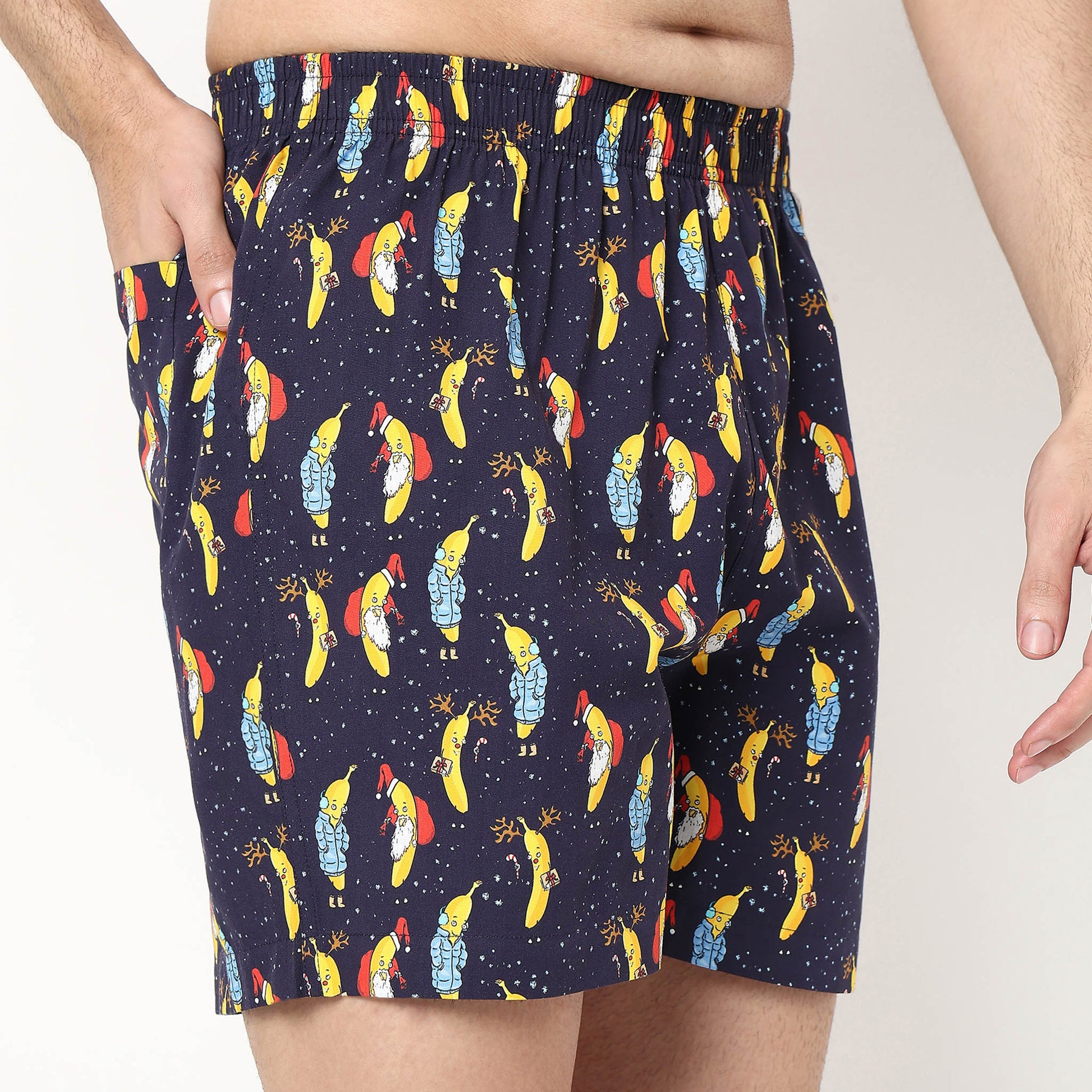 Printed Cotton Viscose Shorts