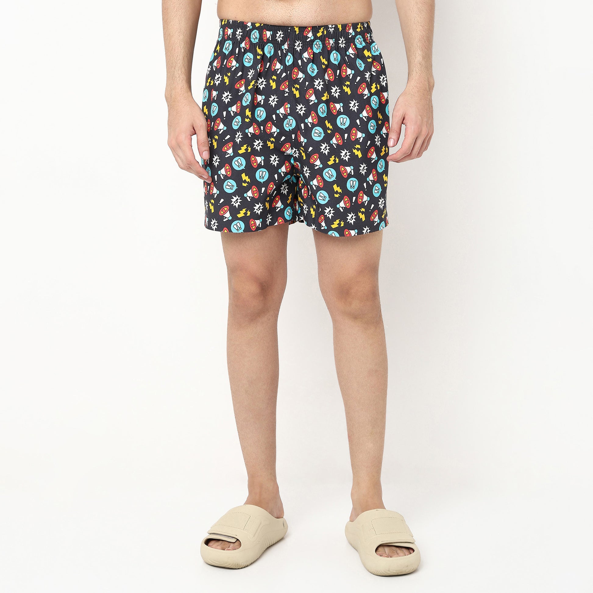 Printed Cotton Viscose Shorts