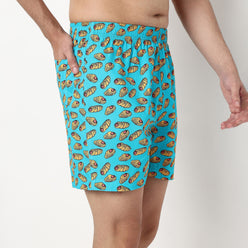 Cotton Viscose Printed Shorts