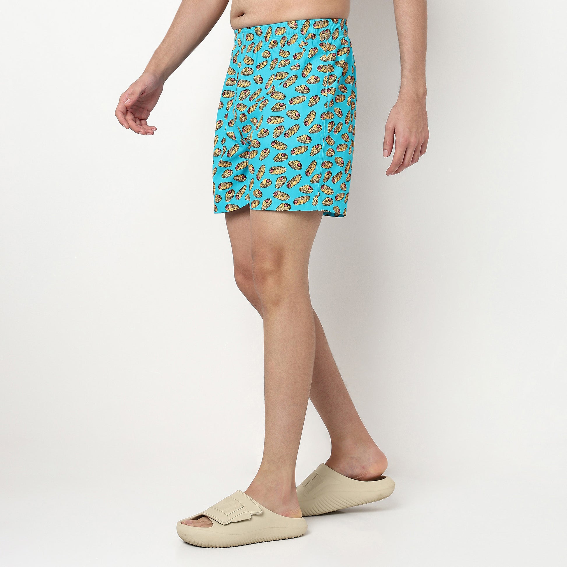 Cotton Viscose Printed Shorts