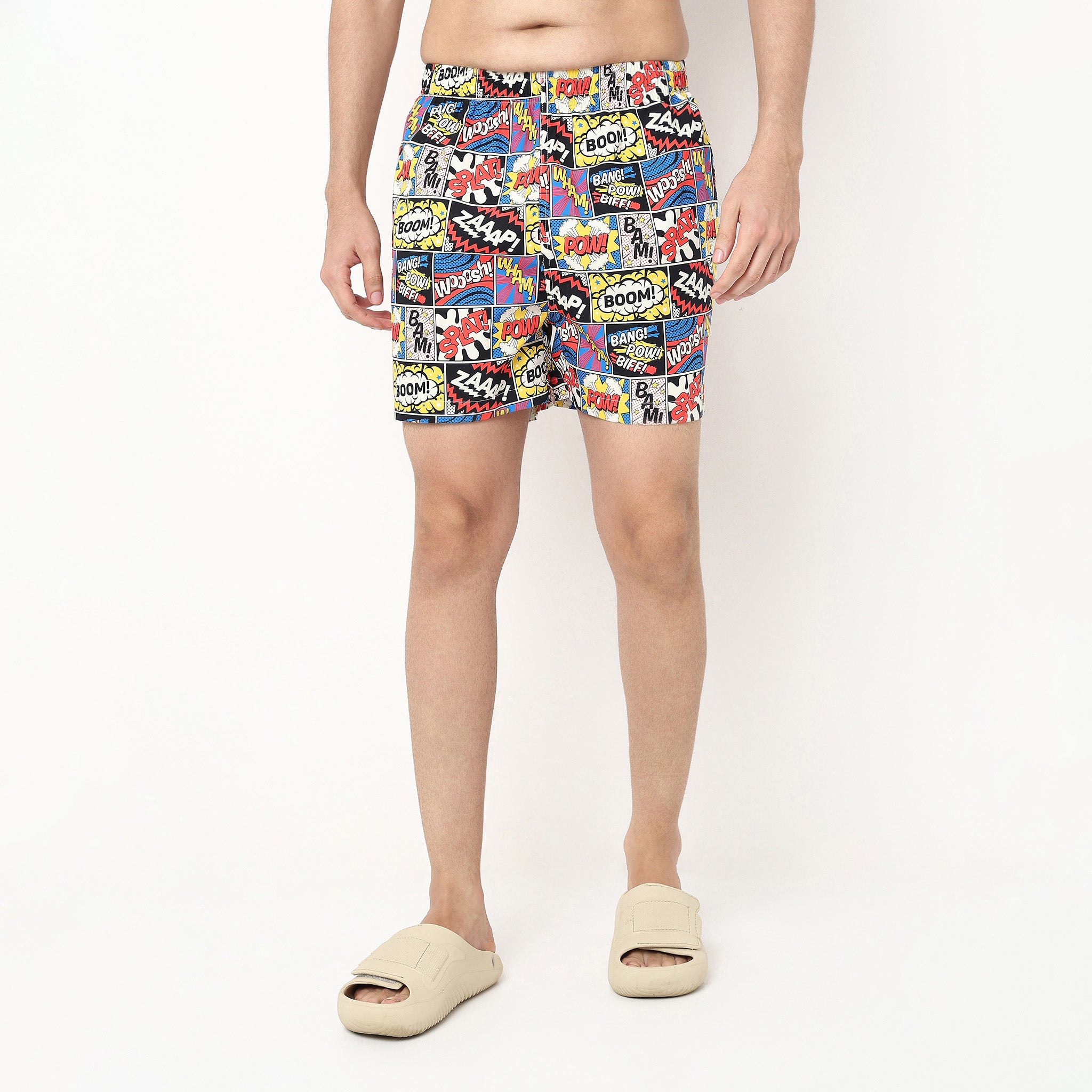 Printed Cotton Viscose Shorts