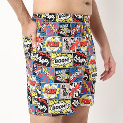 Printed Cotton Viscose Shorts