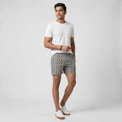 Cotton Printed Lounge Shorts