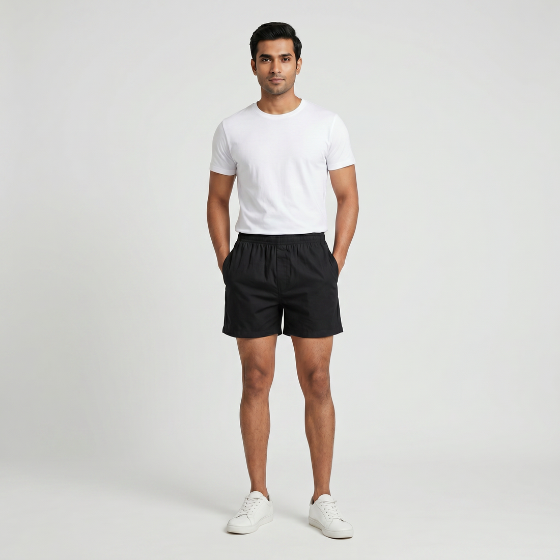 Cotton Solid Boxer Shorts