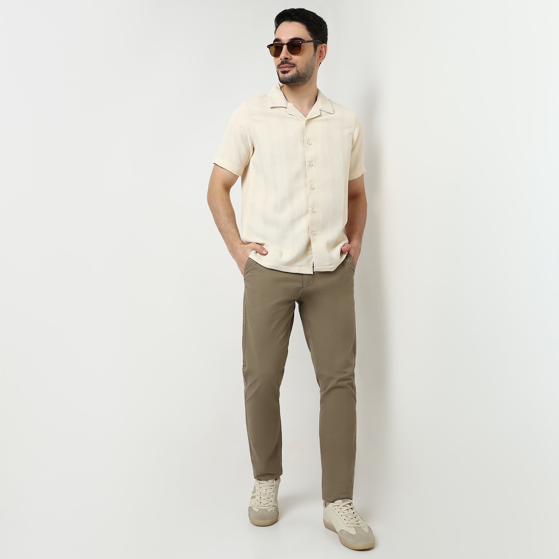 Solid Ankle Length Elemental Chinos
