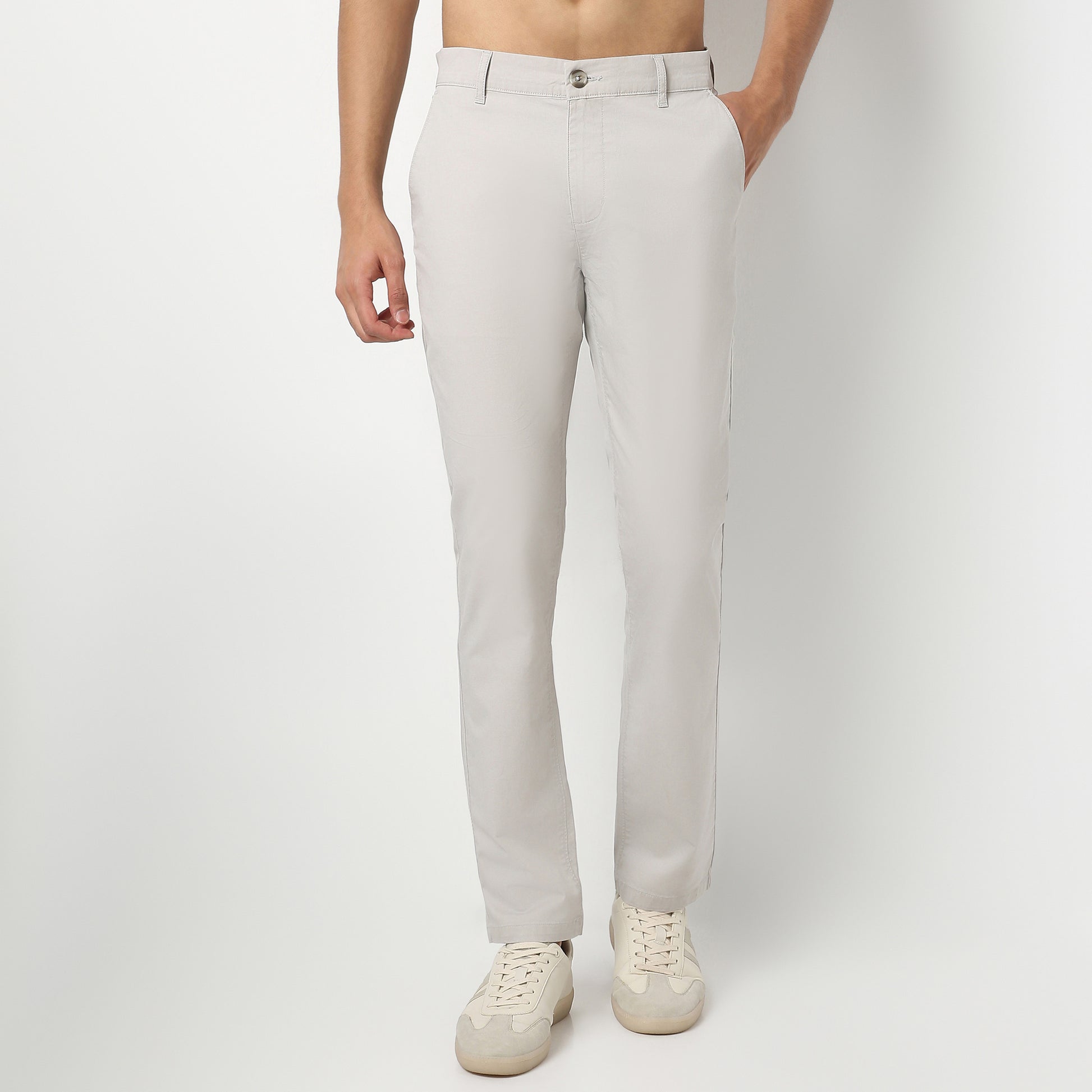 Solid Ankle Length Elemental Chinos
