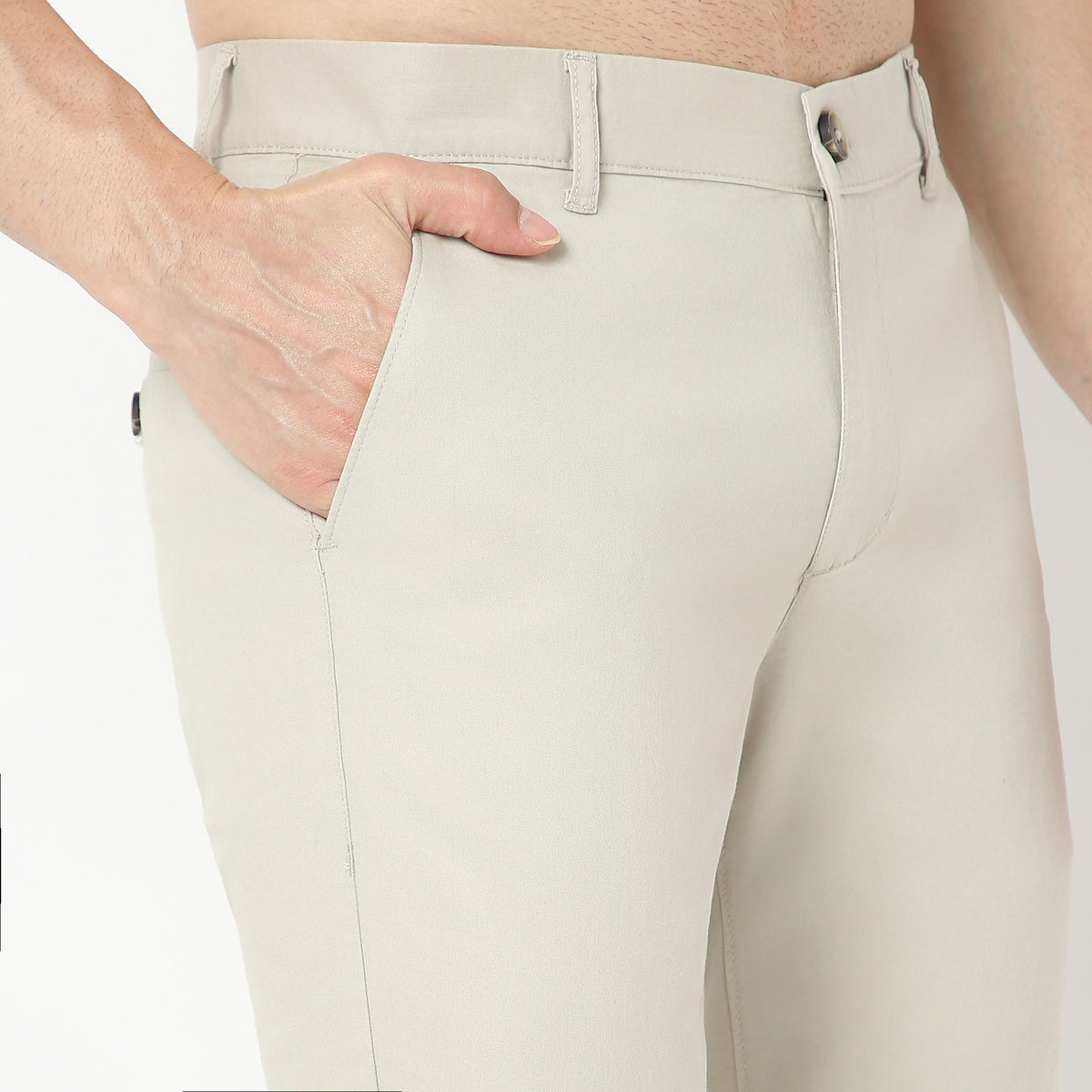 Solid Ankle Length Elemental Chinos