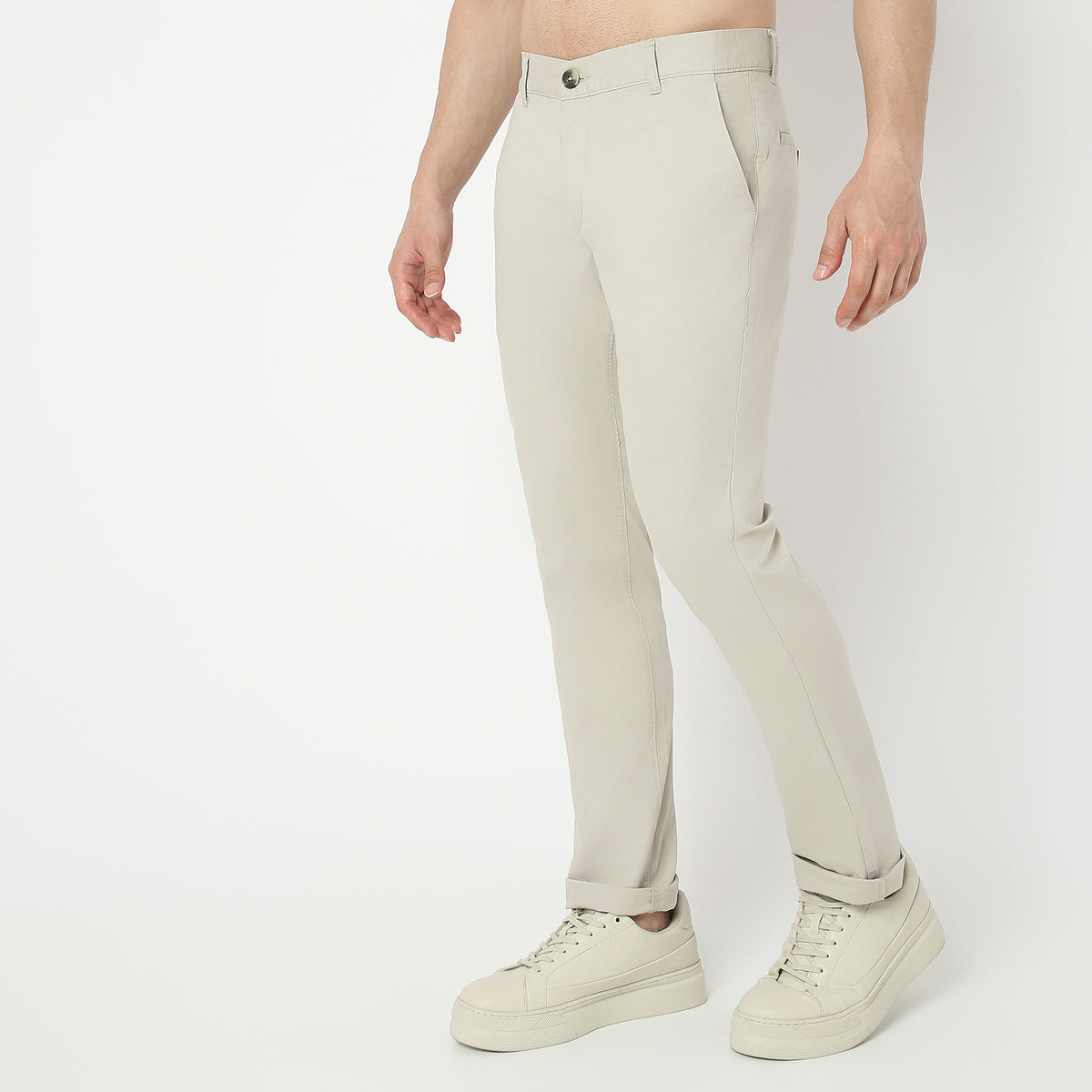 Solid Ankle Length Elemental Chinos