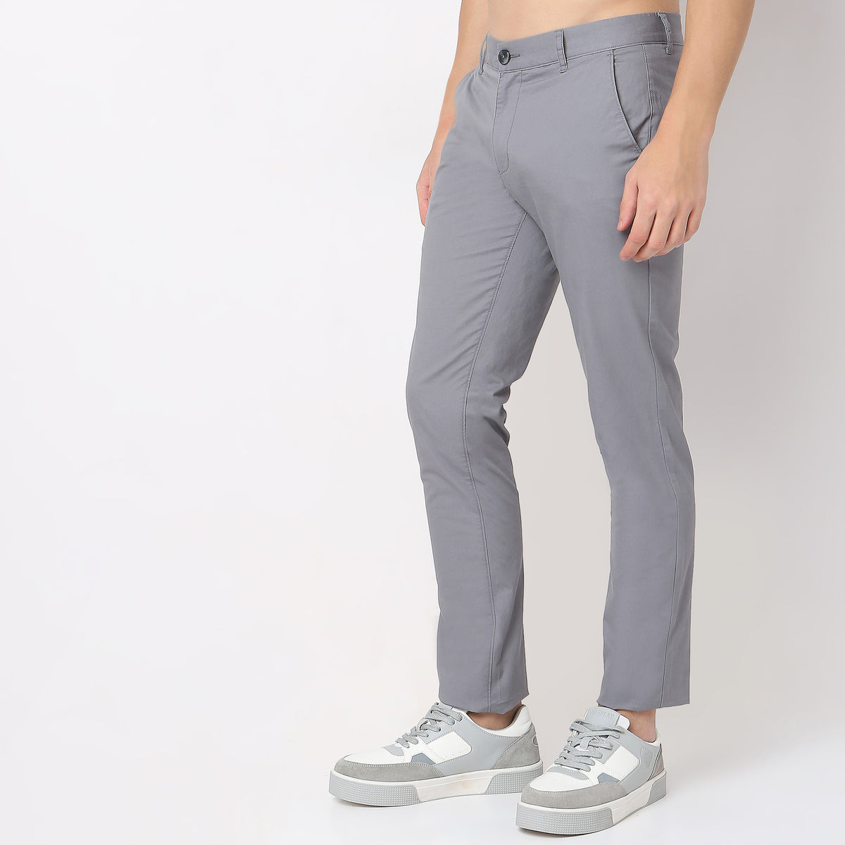 Solid Ankle Length Elemental Chinos