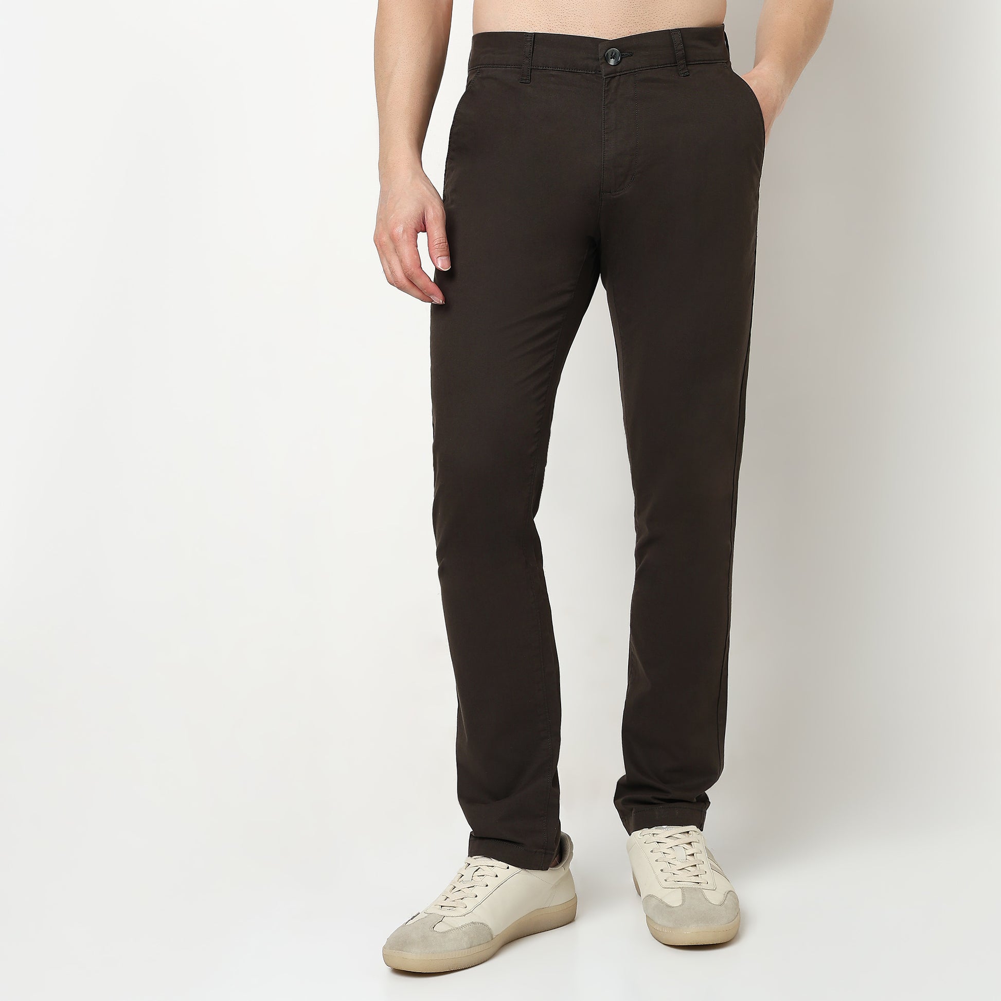 Solid Ankle Length Elemental Chinos