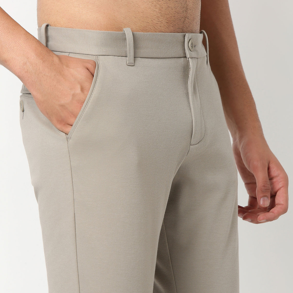 Ankle Length Knit Crop Chinos - Ulitimate Comfort - 4 Way Stretch & Flexibility