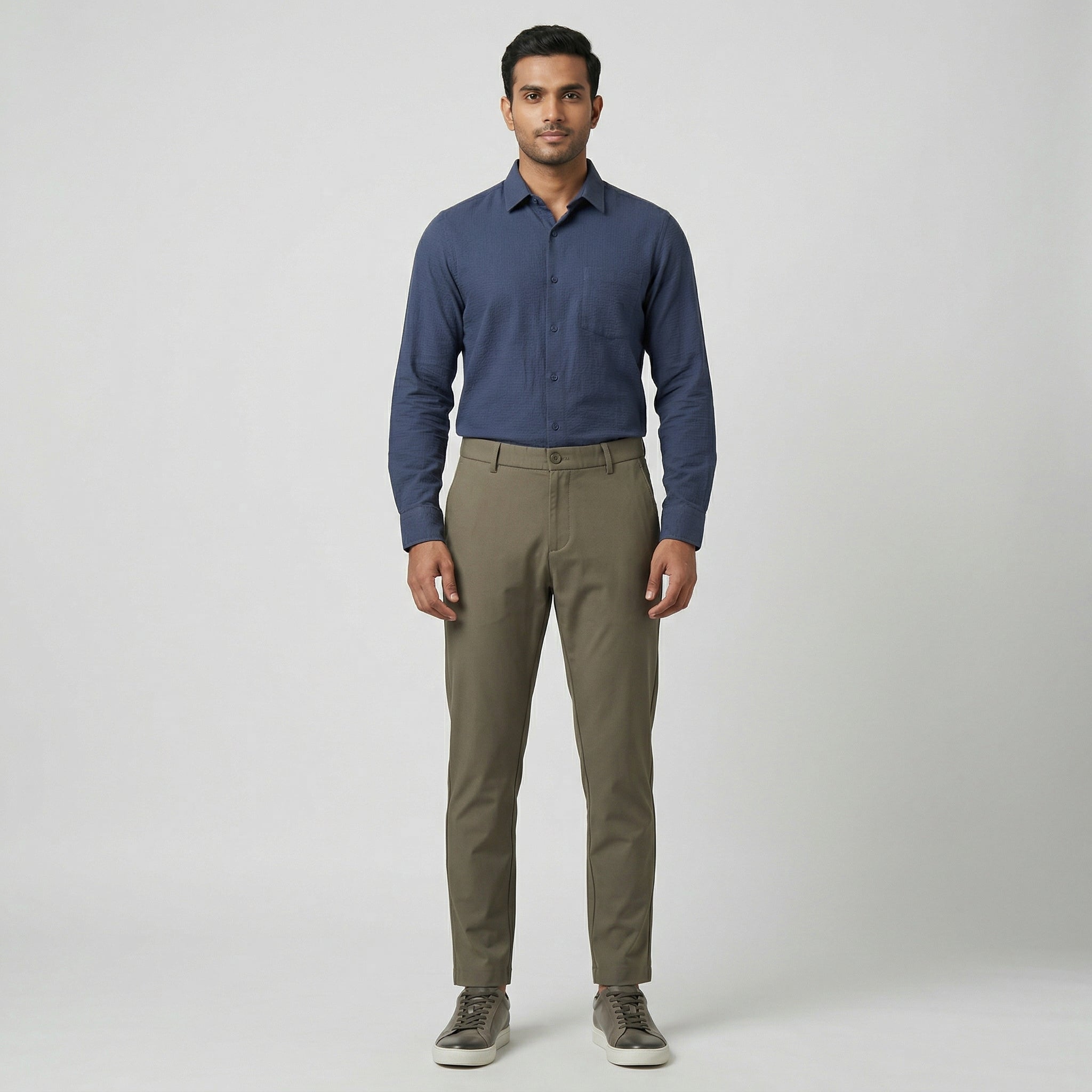 Ankle Length Smart Chinos