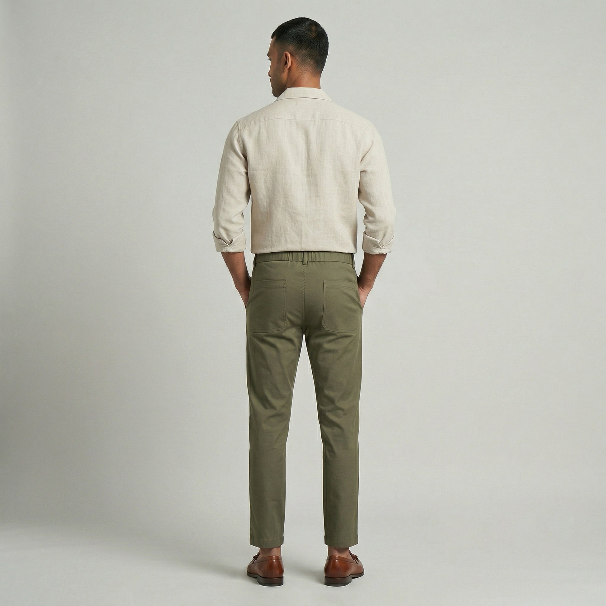 Ankle Length Smart Chinos