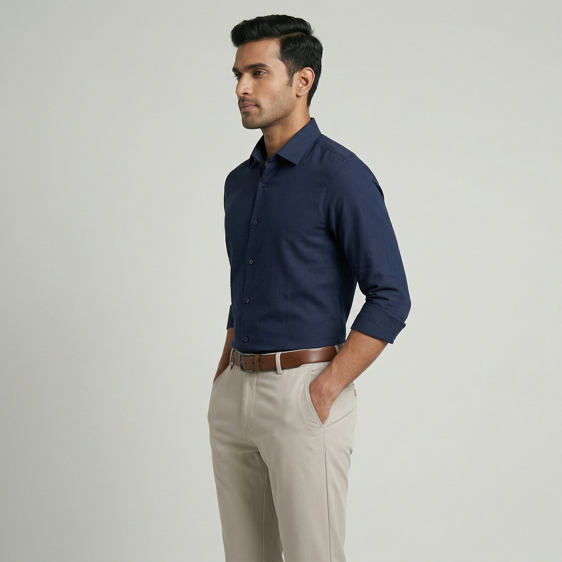 Ankle Length Smart Chinos