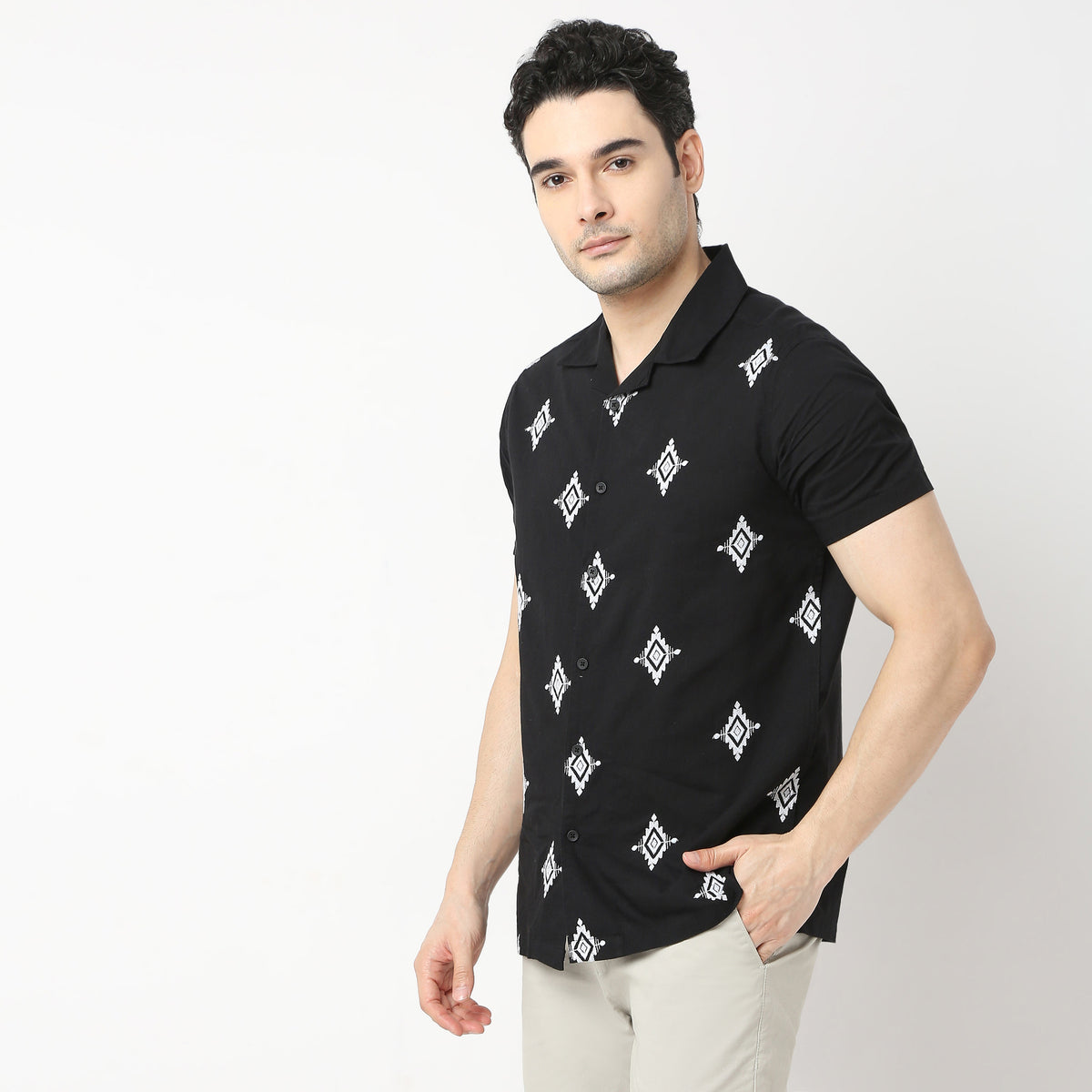 Regular Fit Embroidered Shirt