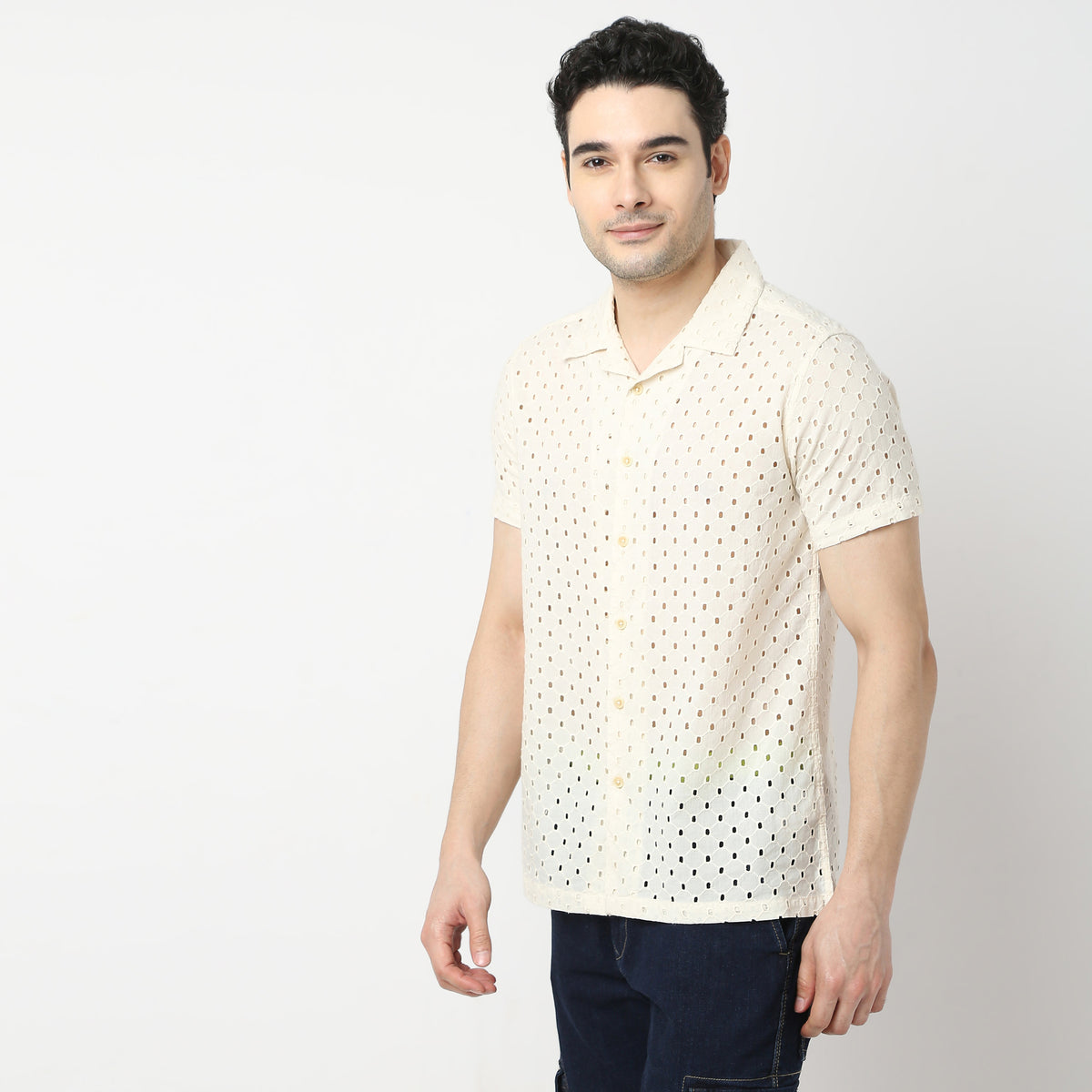 Regular Fit Embroidered Shirt