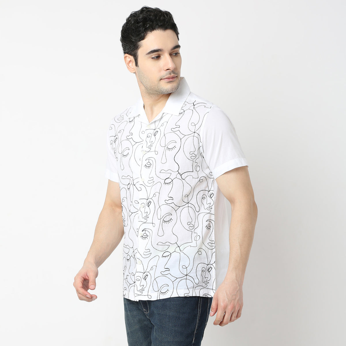 Regular Fit Embroidered Shirt