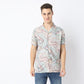 Relaxed Fit Printed Camp Collar Retreat Shirt