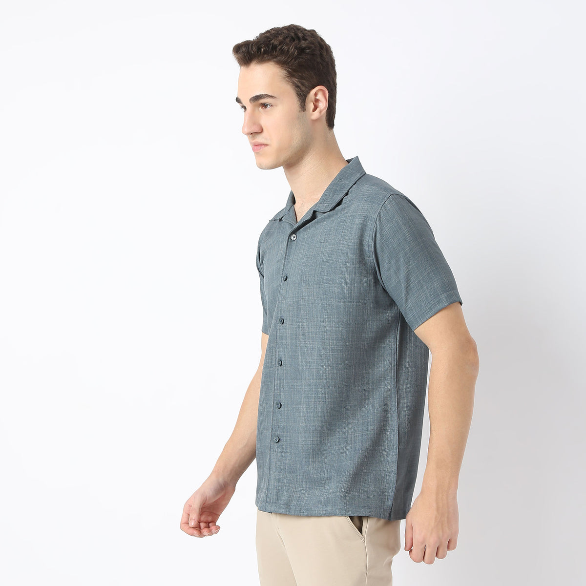 Regular Fit Camp Collar Retreat Shirt