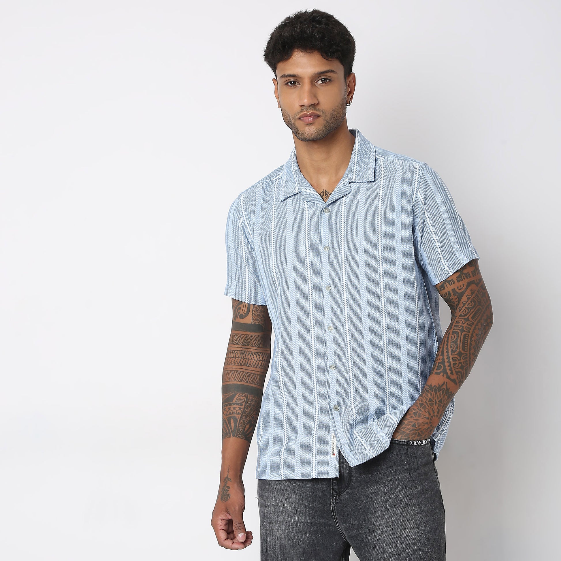 Regular Fit Striped Shirt