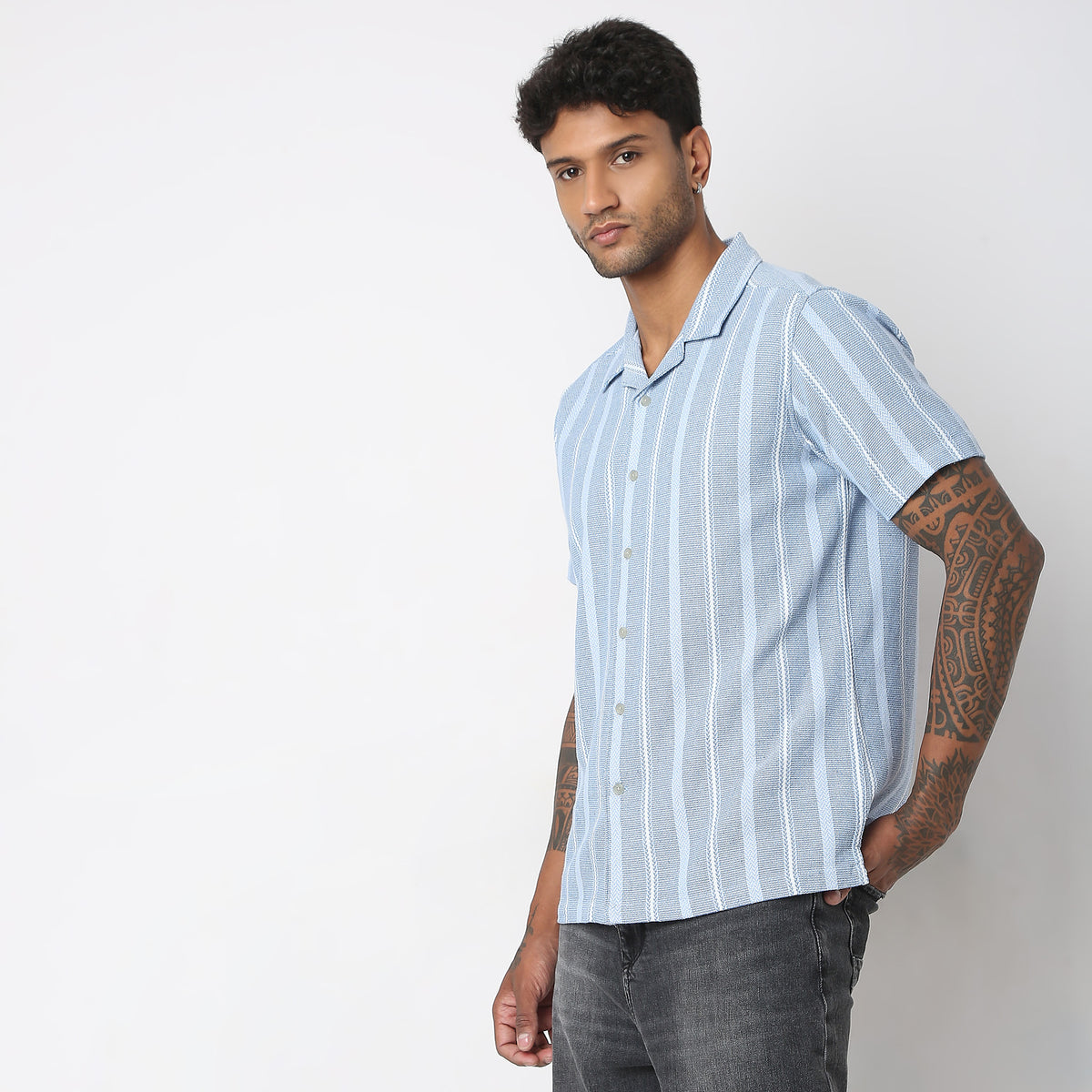 Regular Fit Striped Shirt