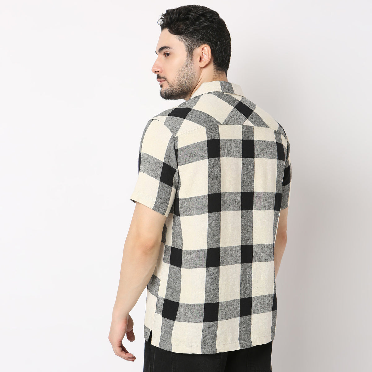 Regular Fit Checkered Mood Shirt