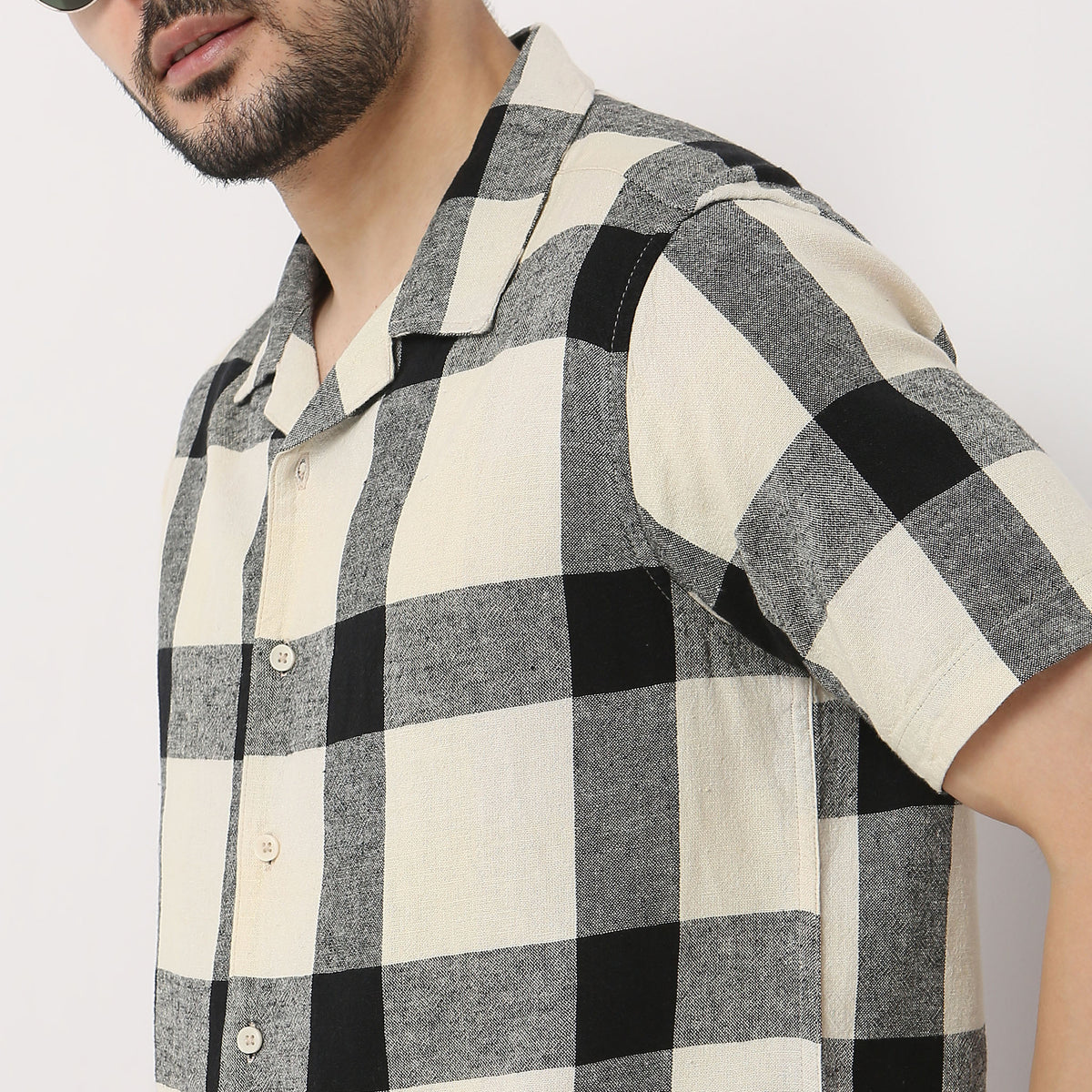 Regular Fit Checkered Mood Shirt