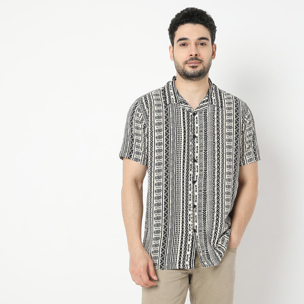 Regular Fit Printed Retreat Shirt