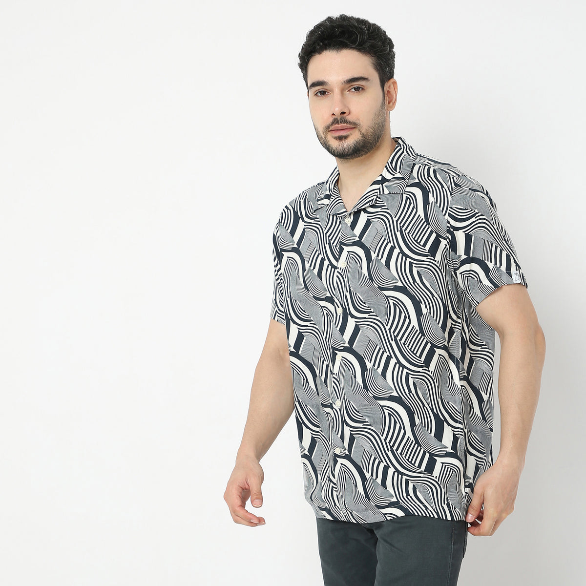 Regular Fit Printed Retreat Shirt