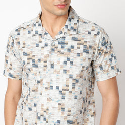 Regular Fit Printed Regular Length Shirt