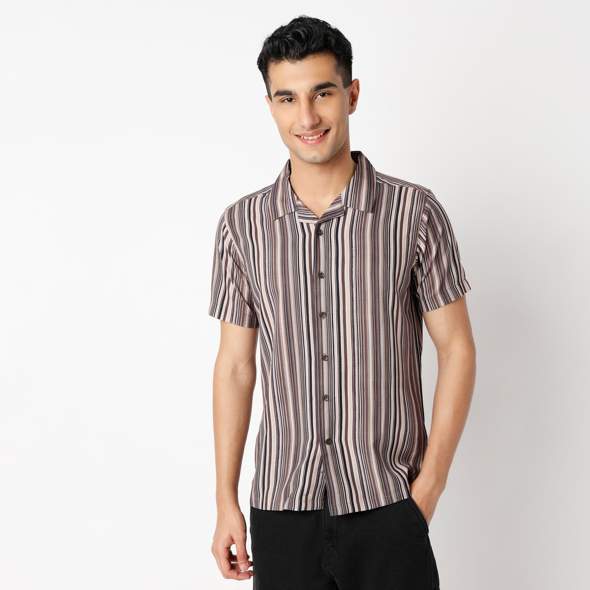 Regular Fit Printed Regular Length Shirt