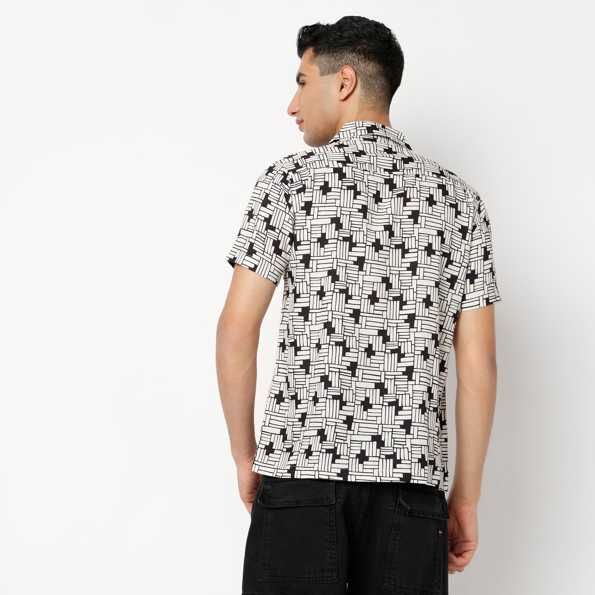 Regular Fit Printed Regular Length Shirt