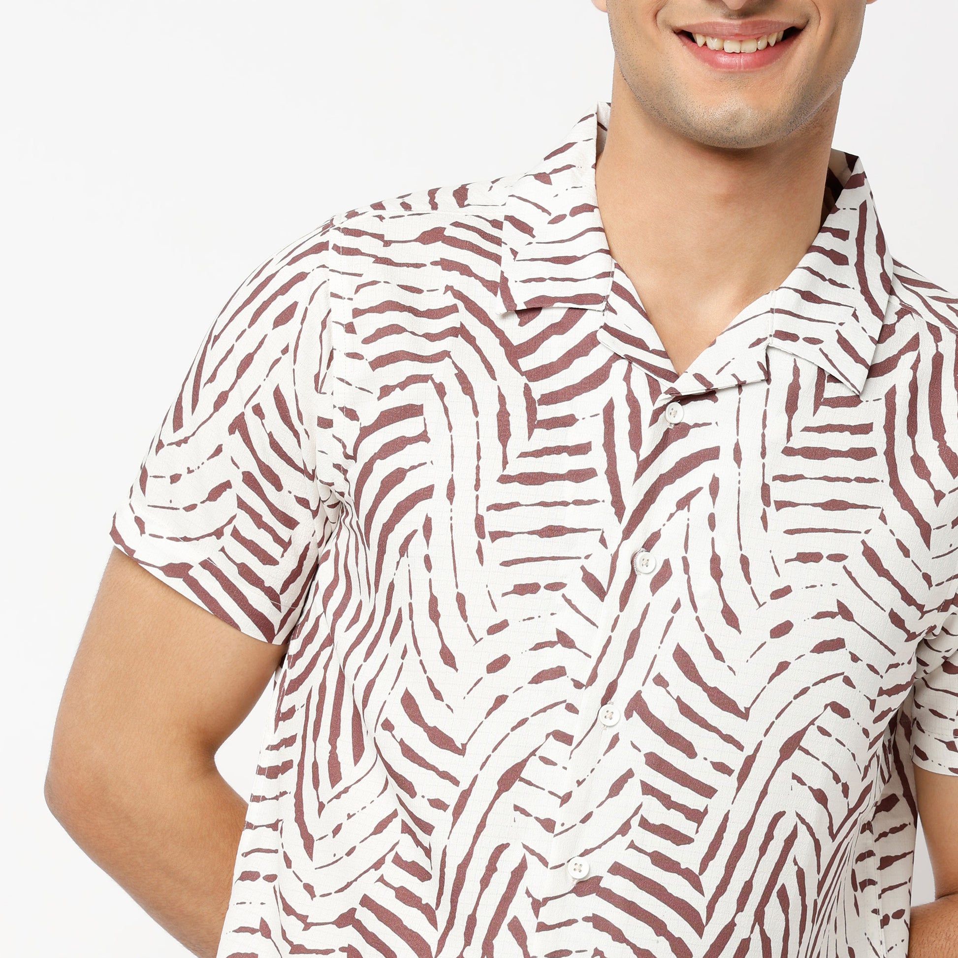 Regular Fit Printed Regular Length Shirt