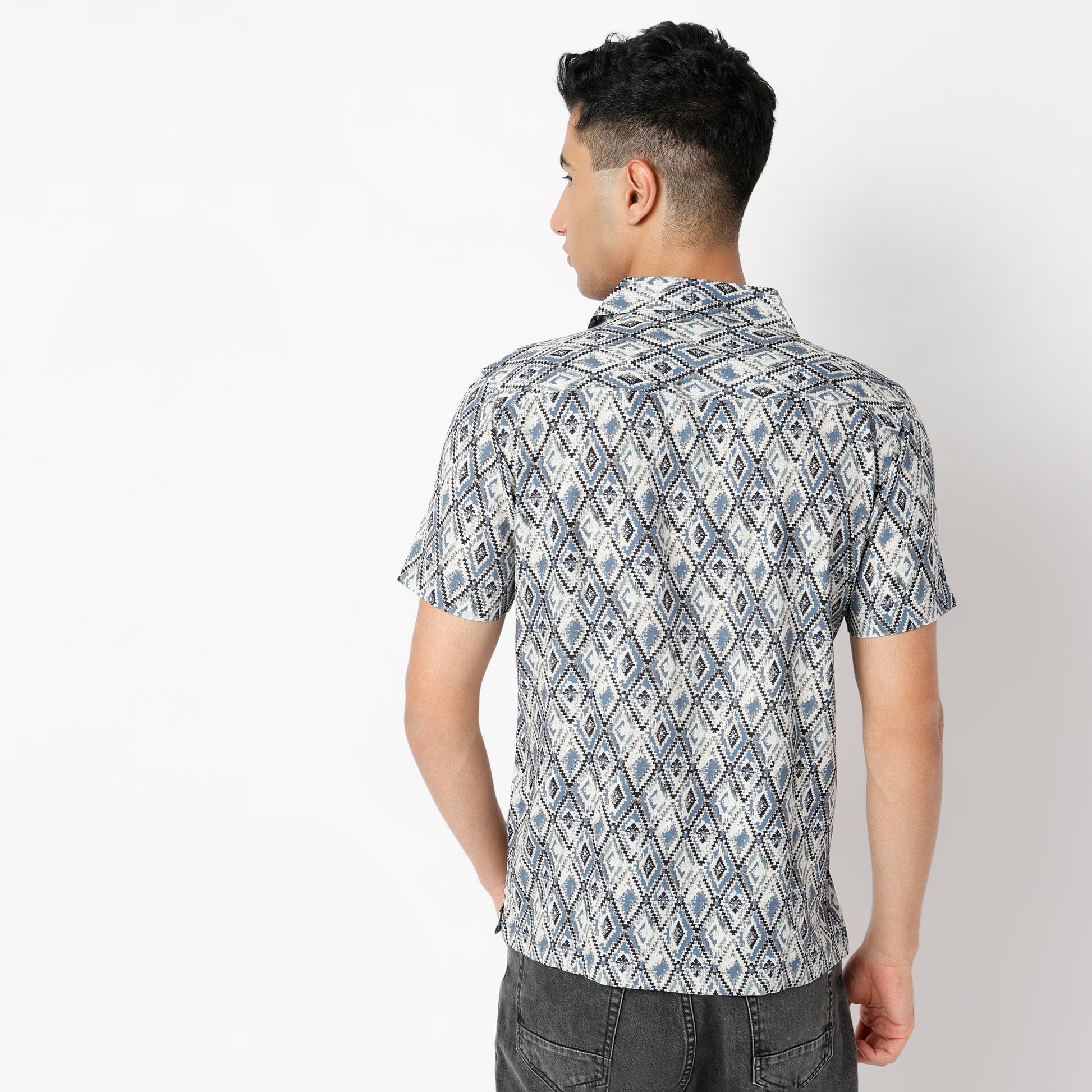 Regular Fit Printed Regular Length Shirt