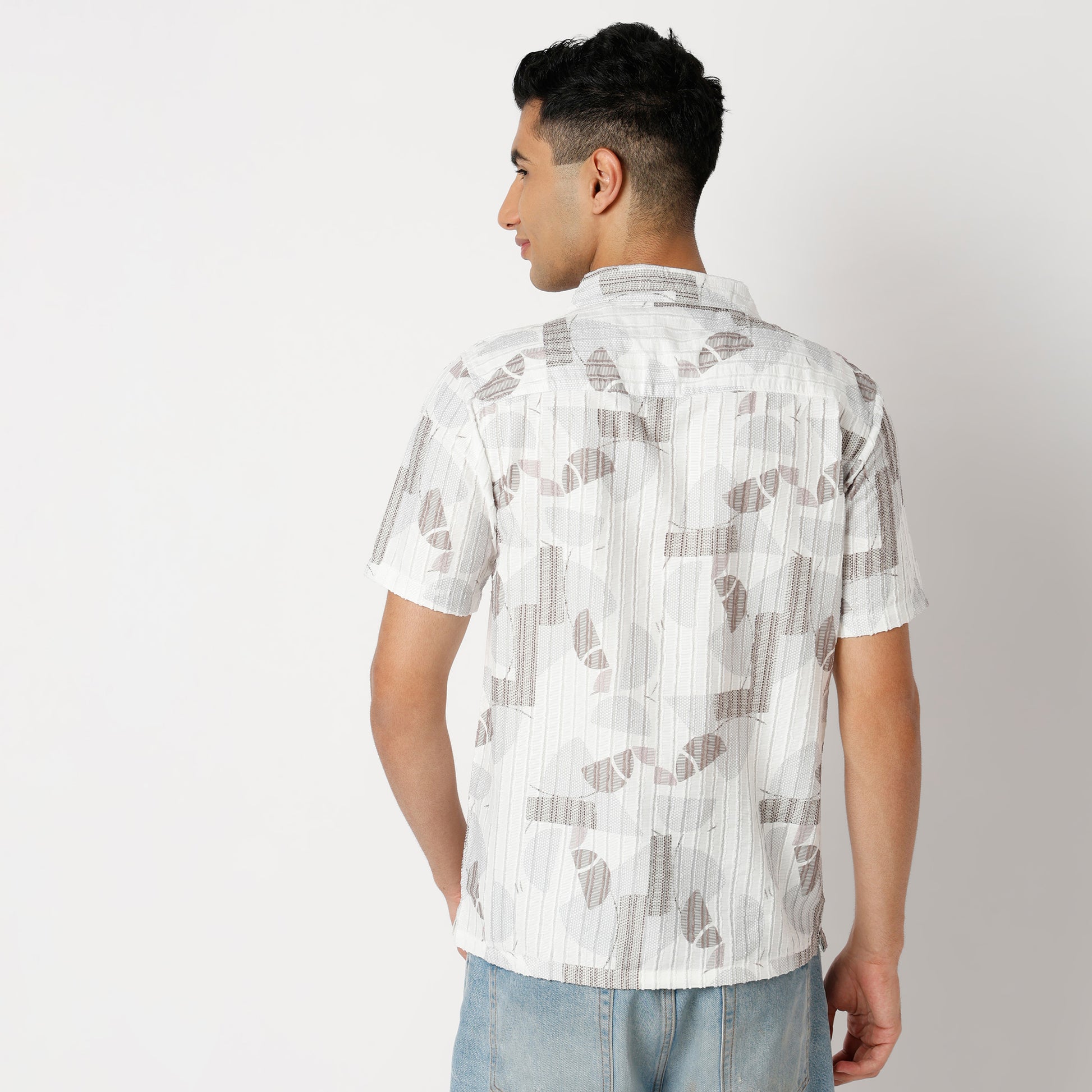 Regular Fit Printed Regular Length Shirt