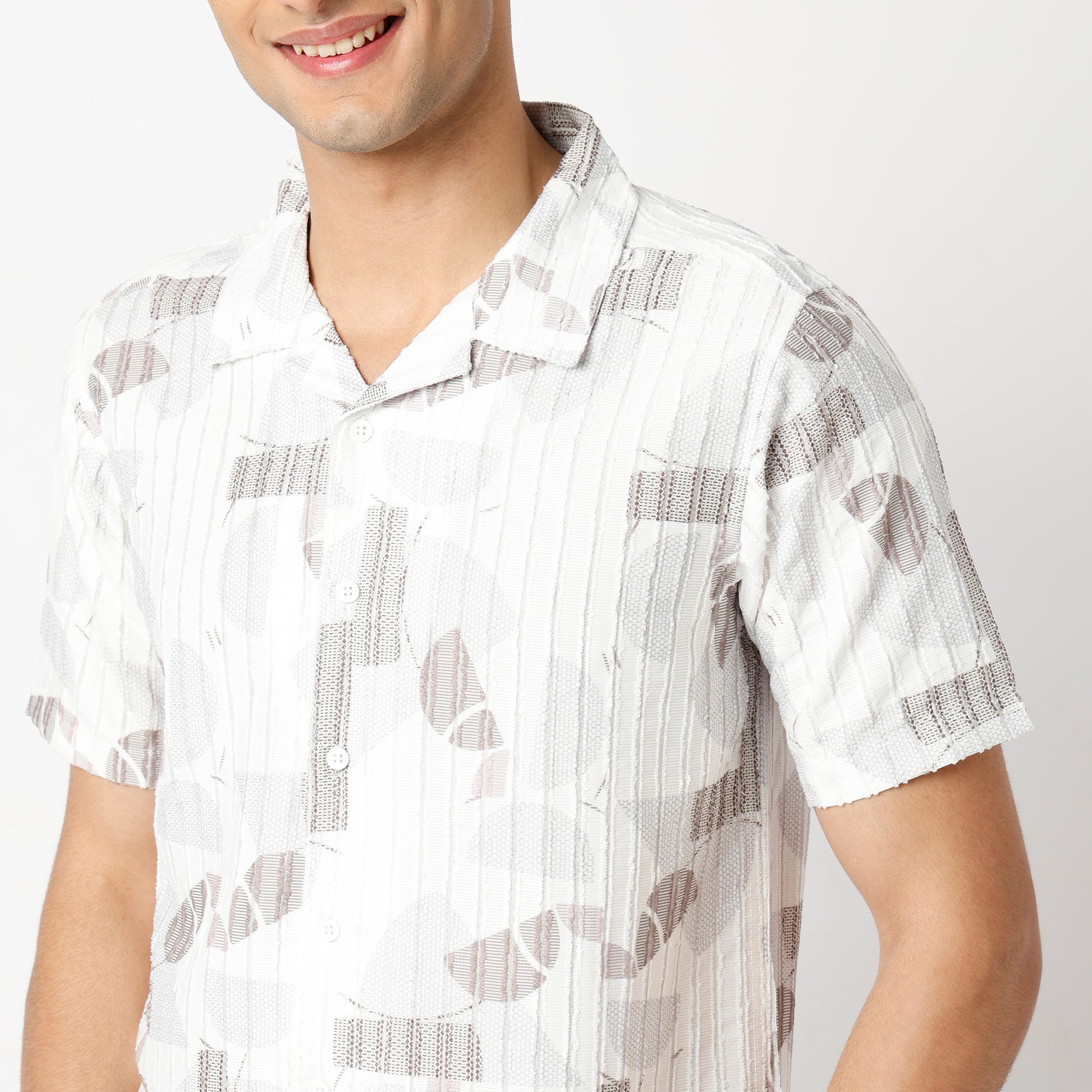 Regular Fit Printed Regular Length Shirt