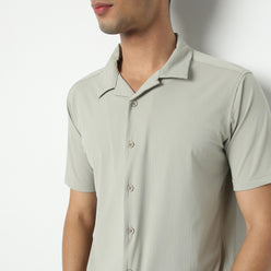 Regular Fit Printed Shirt Collar Regular Length Shirt