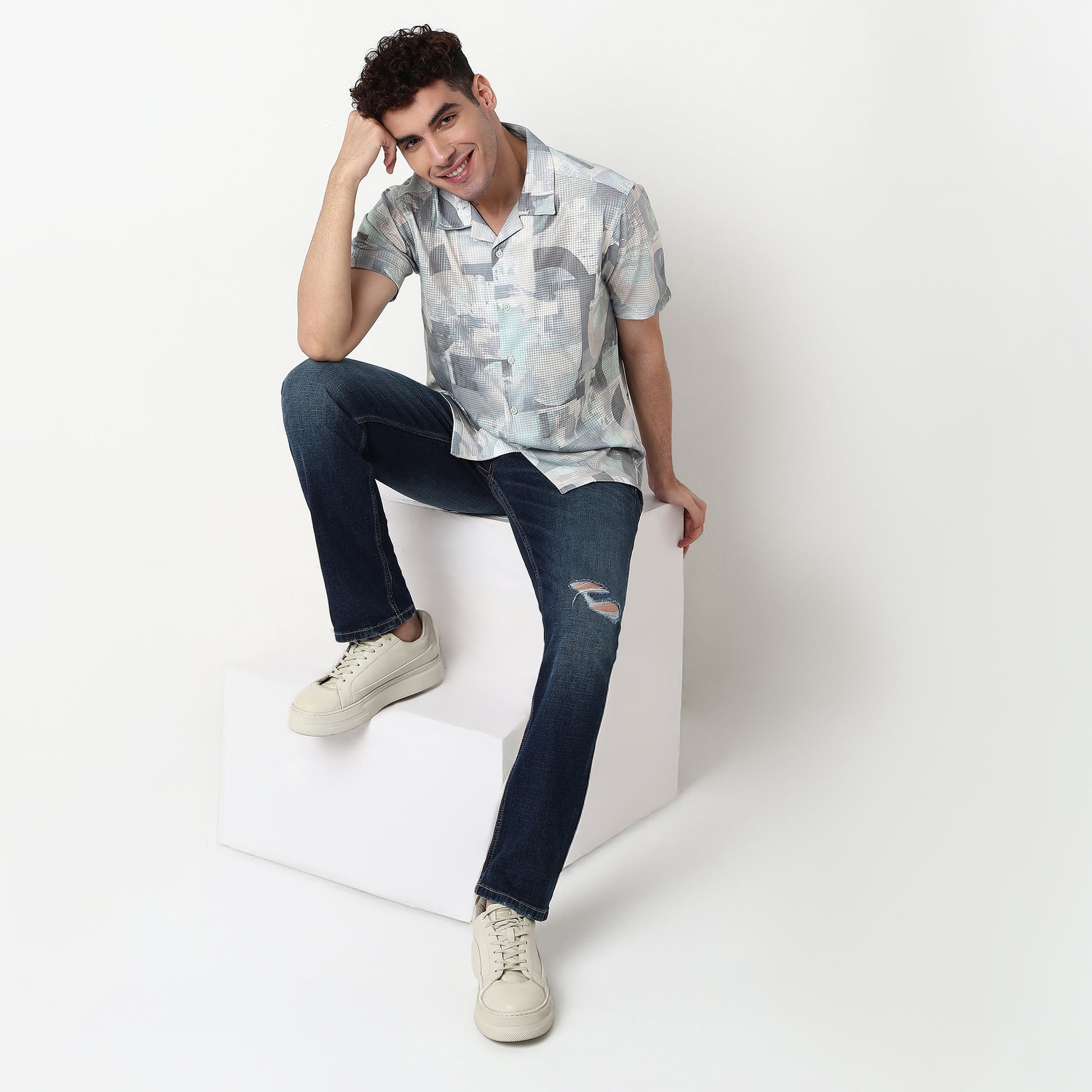 Cotton Fabric Printed Shirt