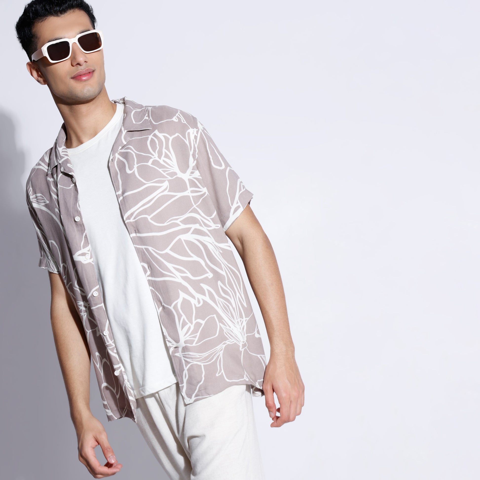 Regular Fit Printed Regular Length Shirt