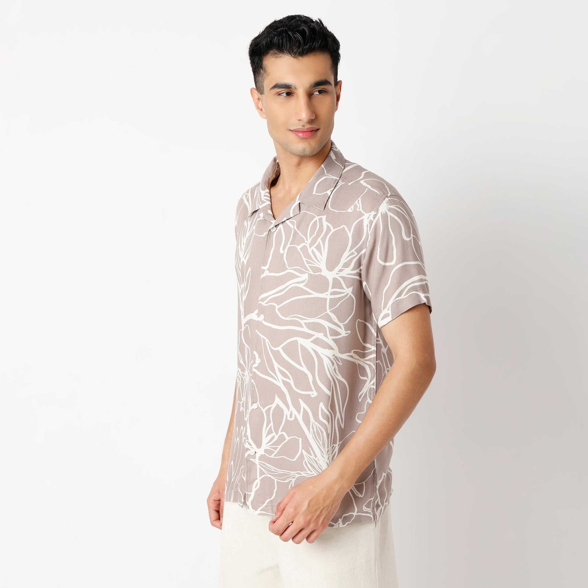 Regular Fit Printed Regular Length Shirt