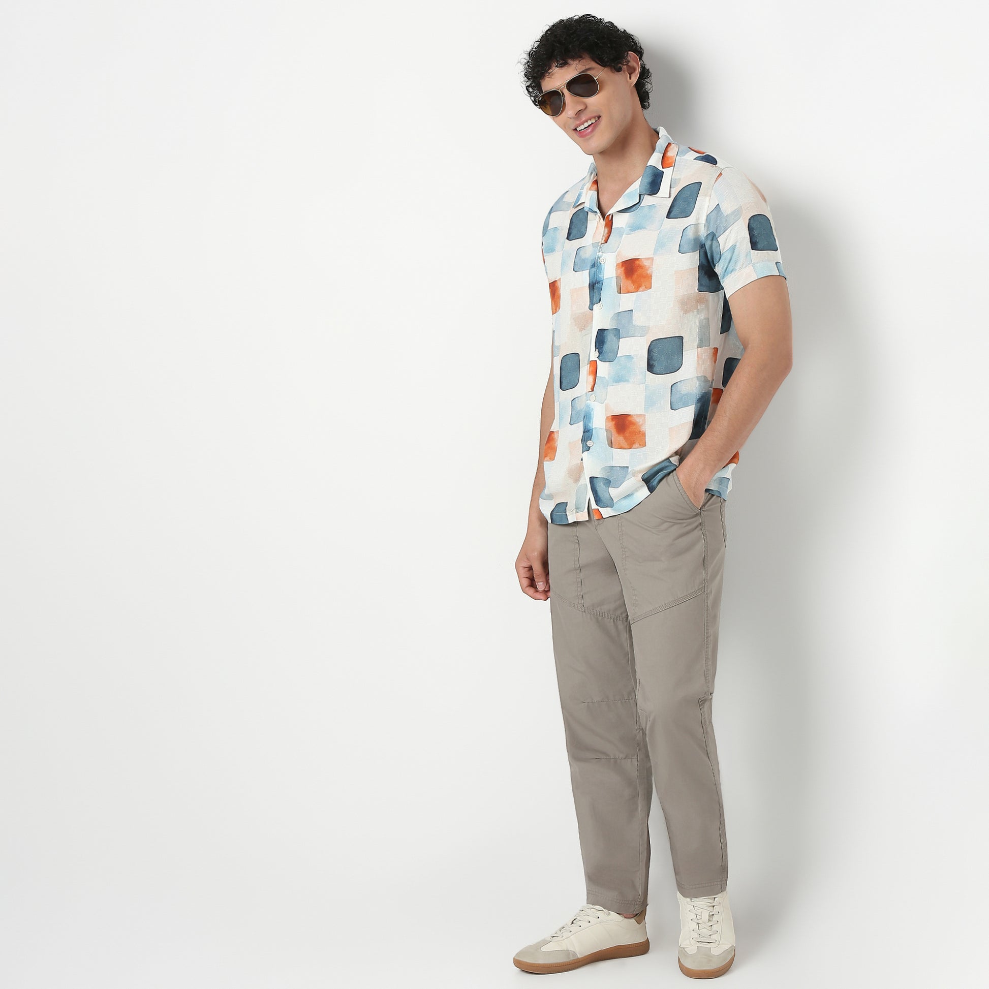 Printed Viscose Cuban Shirt