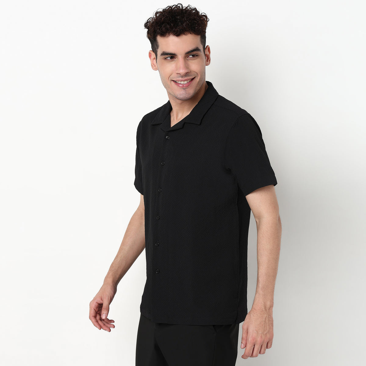Cotton Fabric Structured Shirt