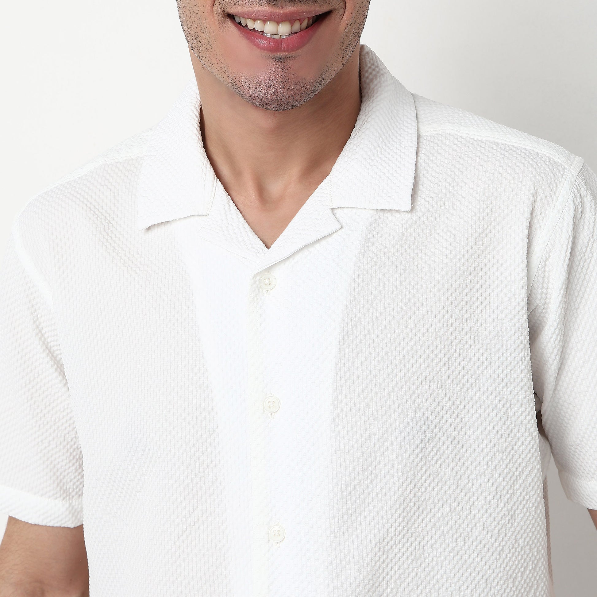 Cotton Fabric Structured Shirt