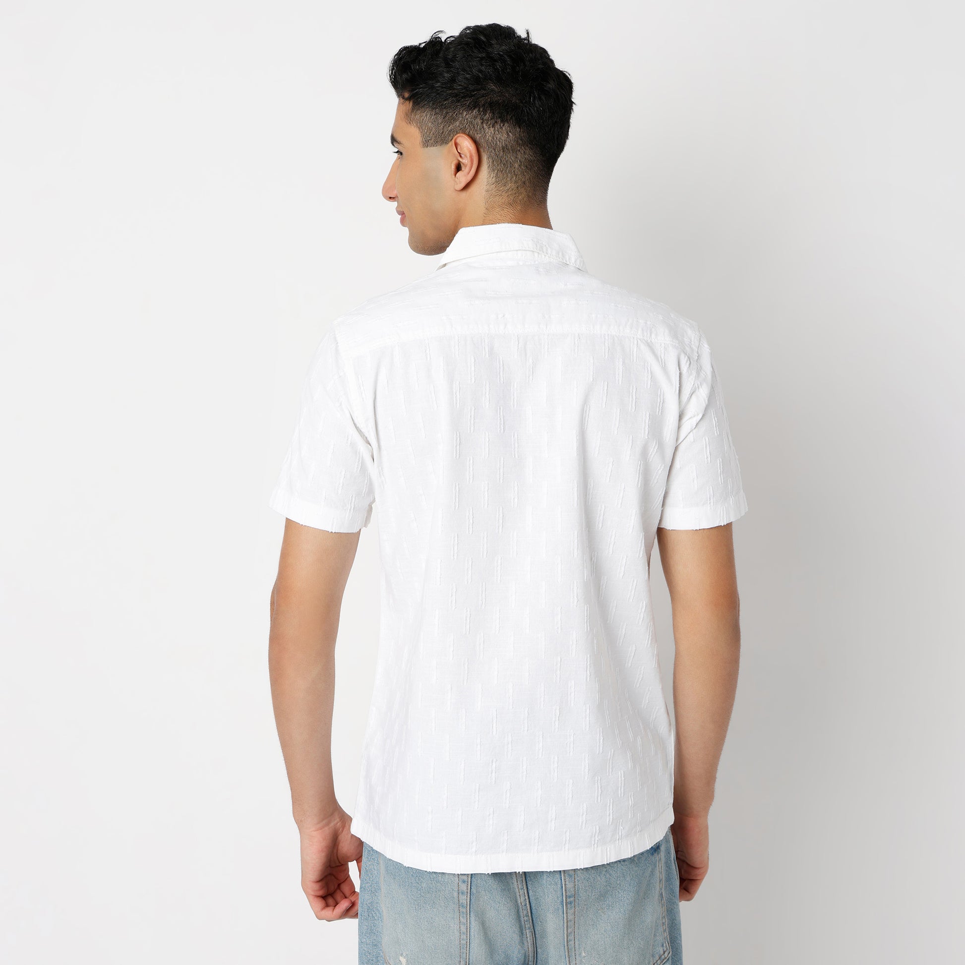 Regular Fit Solid Regular Length Shirt