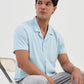 BAEᵉˣ Shirt - Cotton Rich Knitted Camp Collar